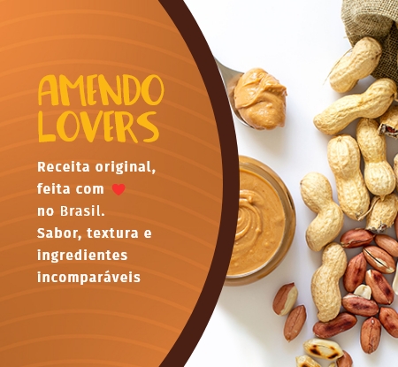 Amendo Lovers | Receita original, feita com no Brasil Sabor, textura e ingredientes incomparáveis